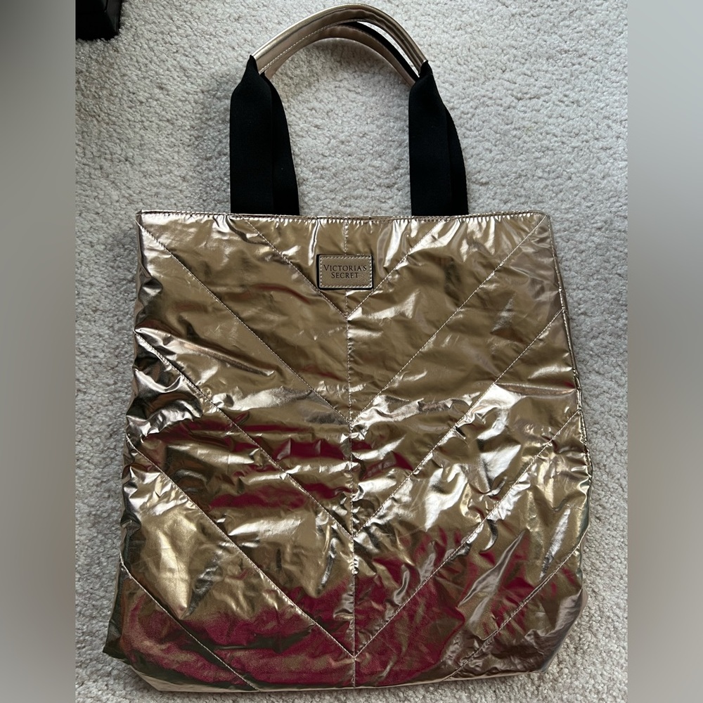 New Victoria’s Secret rose gold metallic bag
